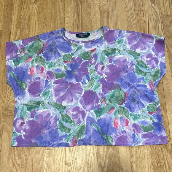 Vintage Bay Club Matching Floral Skirt & T-shirt Top - Picture 2 of 9